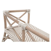 Essentials For Living Palisades Bench ~ Stone & White Synthetic Binding