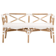 Essentials For Living Palisades Bench ~ White Synthetic Binding