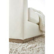 Essentials For Living Siena 96” Plinth Base Sofa ~ LiveSmart Machale-Ivory With Natural Gray Oak