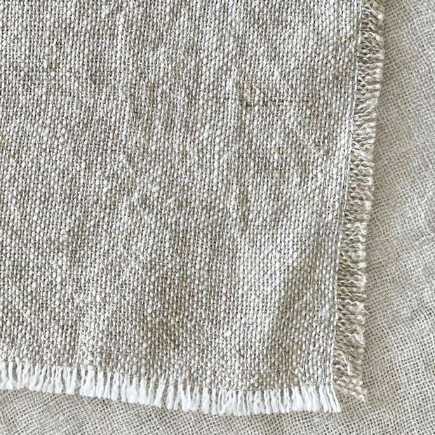 Anaya Home So Soft Linen Beige Table Runner