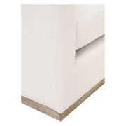 Essentials For Living Siena Plinth Base Sofa Chair ~ LiveSmart Machale-Ivory With Natural Gray Oak