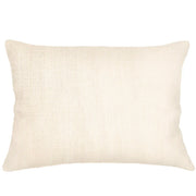 Anaya Home So Soft Linen Ivory Lumbar Pillow 14x20 With Down Insert