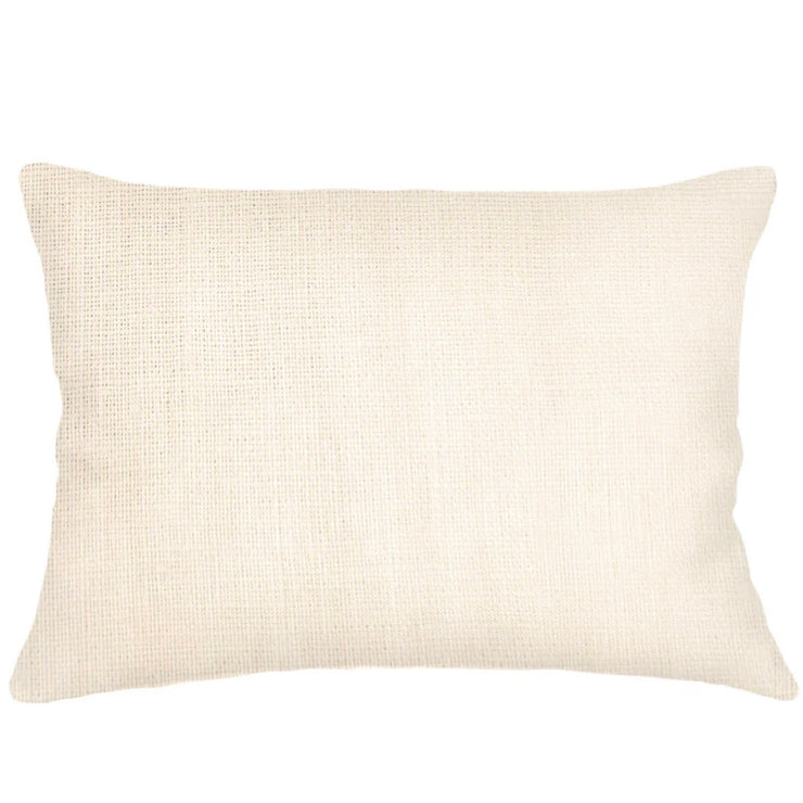 Anaya Home So Soft Linen Ivory Lumbar Pillow 14x20 With Down Insert