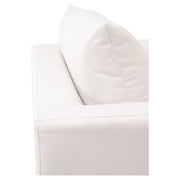 Essentials For Living Siena Plinth Base Sofa Chair ~ LiveSmart Machale-Ivory With Natural Gray Oak