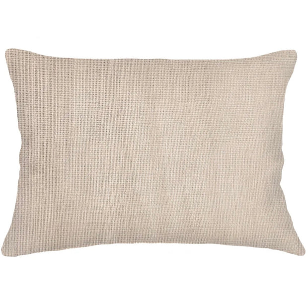 Anaya Home So Soft Linen Warm Beige Lumbar Pillow 14x20 With Down Insert