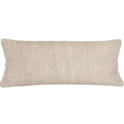 Anaya Home So Soft Linen Warm Beige Lumbar Pillow 14x40 With Down Insert