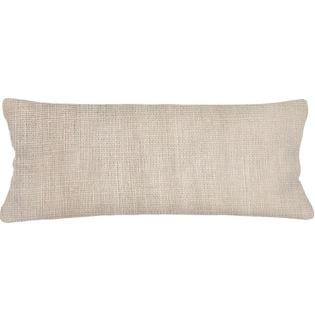 Anaya Home So Soft Linen Warm Beige Lumbar Pillow 14x40 With Down Insert
