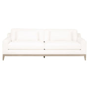 Essentials For Living Vienna 96” Track Arm Sofa ~ LiveSmart Peyton-Pearl With Natural Gray Oak