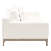 Essentials For Living Vienna 96” Track Arm Sofa ~ LiveSmart Peyton-Pearl With Natural Gray Oak