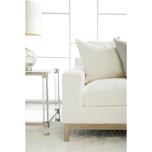 Essentials For Living Vienna 96” Track Arm Sofa ~ LiveSmart Peyton-Pearl With Natural Gray Oak