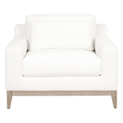 Essentials For Living Vienna Track Arm Sofa Chair ~ LiveSmart Peyton-Pearl With Natural Gray Oak