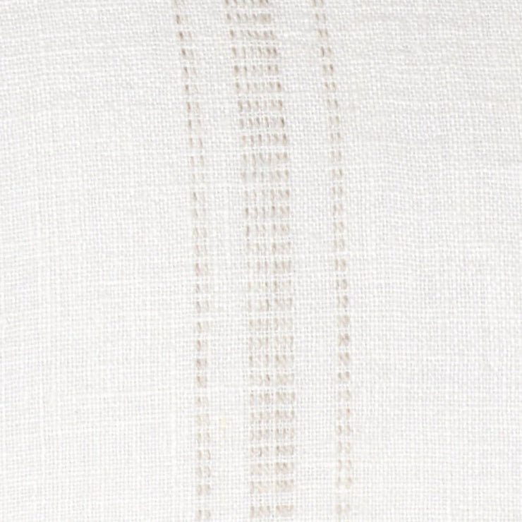 Anaya Home So Soft Linen White With Beige Stripes Pillow 13x30 With Down Insert