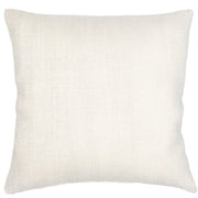 Anaya Home So Soft Linen Natural White Pillow 20x20 With Down Insert