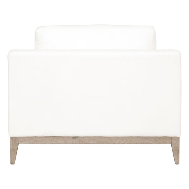 Essentials For Living Vienna Track Arm Sofa Chair ~ LiveSmart Peyton-Pearl With Natural Gray Oak