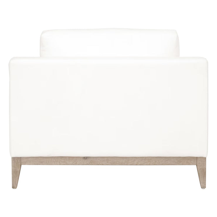 Essentials For Living Vienna Track Arm Sofa Chair ~ LiveSmart Peyton-Pearl With Natural Gray Oak