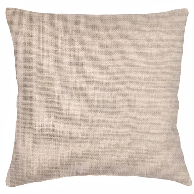 Anaya Home So Soft Linen Warm Beige Pillow 20x20 With Down Insert