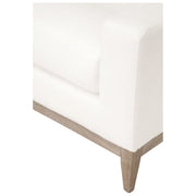 Essentials For Living Vienna Track Arm Sofa Chair ~ LiveSmart Peyton-Pearl With Natural Gray Oak