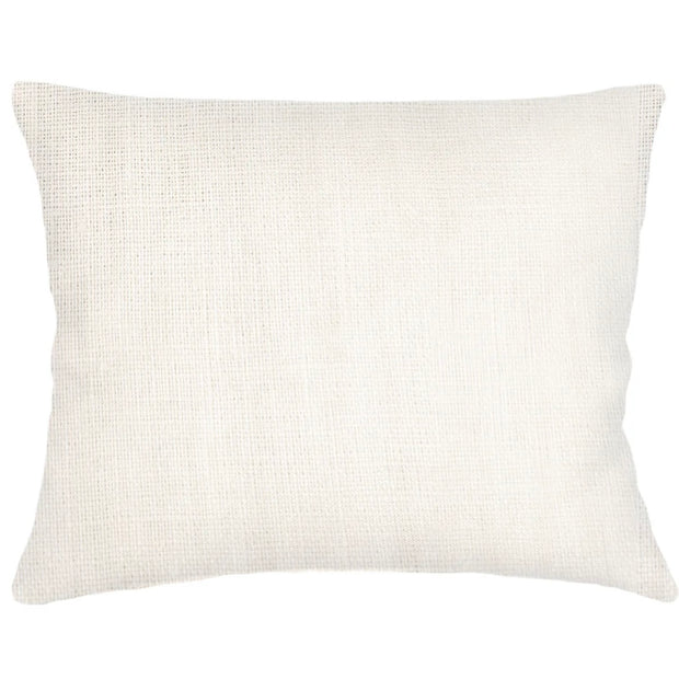 Anaya Home So Soft Linen Natural White Dutch Euro Pillow 28x36 With Down Insert