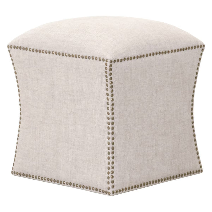 Essentials For Living York Ottoman ~ Performance Bisque French Linen