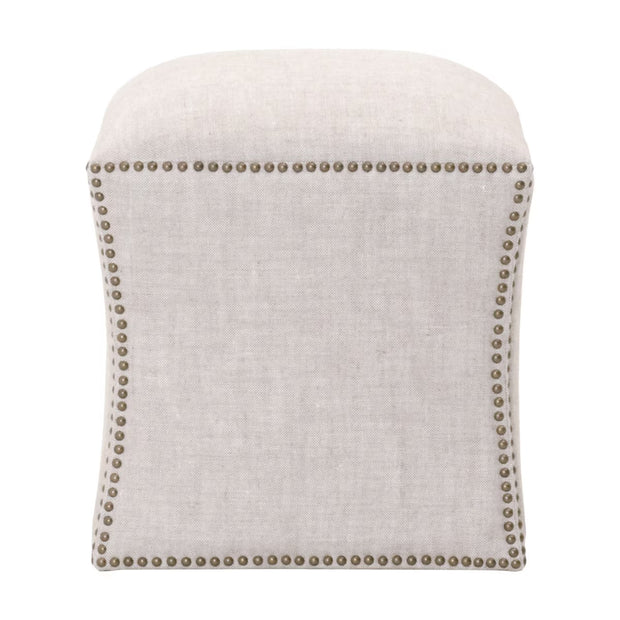 Essentials For Living York Ottoman ~ Performance Bisque French Linen