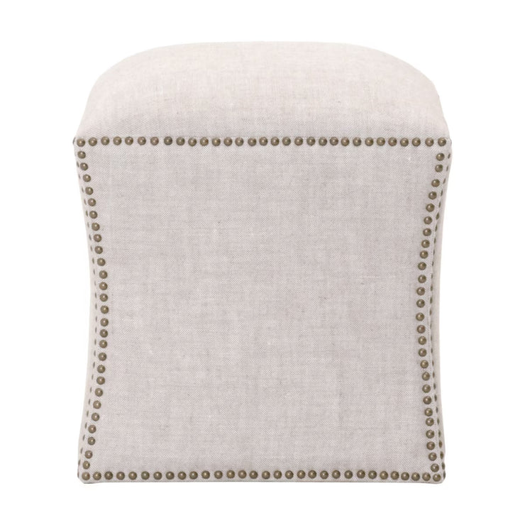 Essentials For Living York Ottoman ~ Performance Bisque French Linen