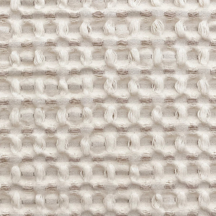 Anaya Home Cool Cotton Beige Waffle Weave Pillow 14x20 With Down Insert