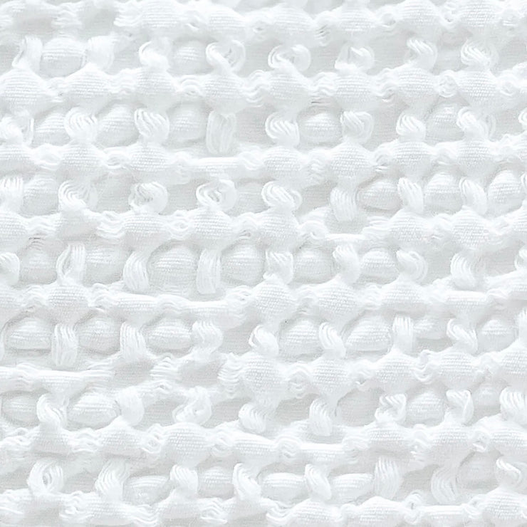 Anaya Home Cool Cotton White Waffle Weave Pillow 14x20 With Down Insert