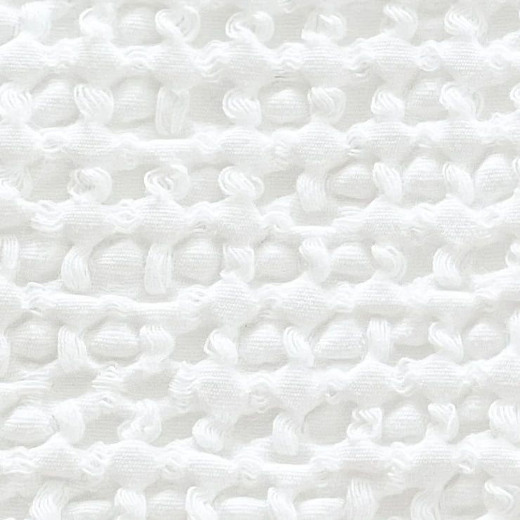 Anaya Home Cool Cotton White Waffle Weave Pillow 14x40 With Down Insert