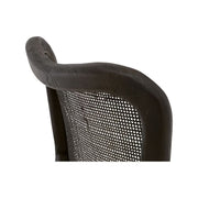 Essentials For Living Cela Counter Stool ~ Bisque With Matte Brown Oak & Matte Brown Cane Frame