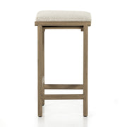 Four Hands Kyla Outdoor Counter Stool ~ Faye Sand Fabric Cushioned Seat