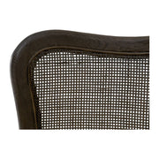Essentials For Living Cela Counter Stool ~ Bisque With Matte Brown Oak & Matte Brown Cane Frame