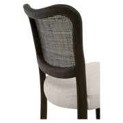 Essentials For Living Cela Counter Stool ~ Bisque With Matte Brown Oak & Matte Brown Cane Frame
