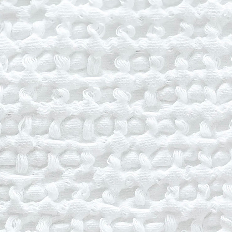 Anaya Home Cool Cotton White Waffle Weave Pillow 20x20 With Down Insert