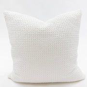 Anaya Home Cool Cotton White Waffle Weave Pillow 20x20 With Down Insert