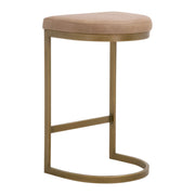 Essentials For Living Cresta Counter Stool ~ Ivanhoe Toast With Brushed Gold Frame