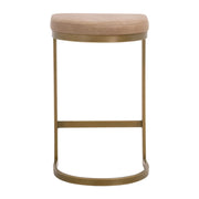 Essentials For Living Cresta Counter Stool ~ Ivanhoe Toast With Brushed Gold Frame