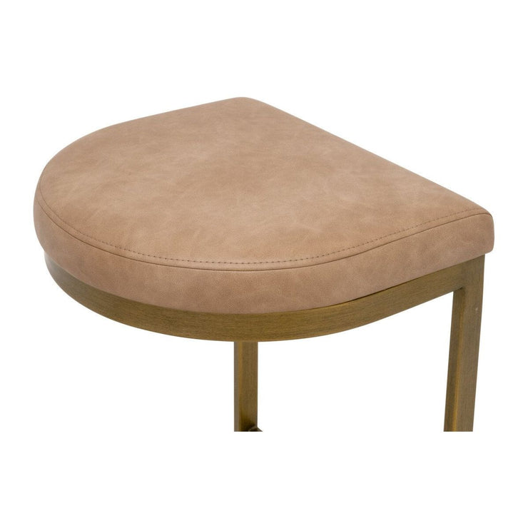 Essentials For Living Cresta Counter Stool ~ Ivanhoe Toast With Brushed Gold Frame