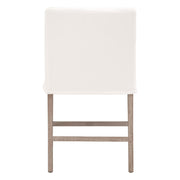 Essentials For Living Drake Slipcover Counter Stool ~ LiveSmart Peyton-Pearl With Natural Gray Oak Frame