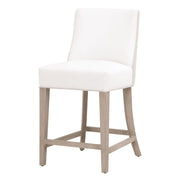 Essentials For Living Duet Counter Stool ~ LiveSmart Peyton-Pearl, Performance Bisque French Linen With Natural Gray Ash Frame