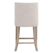 Essentials For Living Duet Counter Stool ~ LiveSmart Peyton-Pearl, Performance Bisque French Linen With Natural Gray Ash Frame
