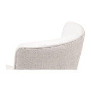 Essentials For Living Duet Counter Stool ~ LiveSmart Peyton-Pearl, Performance Bisque French Linen With Natural Gray Ash Frame