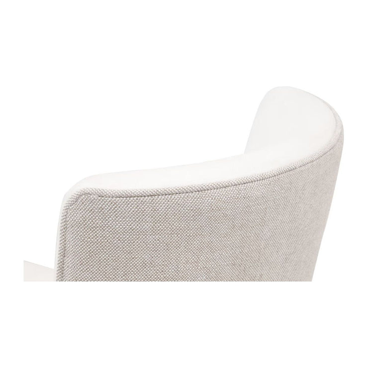 Essentials For Living Duet Counter Stool ~ LiveSmart Peyton-Pearl, Performance Bisque French Linen With Natural Gray Ash Frame