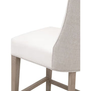 Essentials For Living Duet Counter Stool ~ LiveSmart Peyton-Pearl, Performance Bisque French Linen With Natural Gray Ash Frame