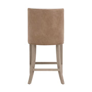 Essentials For Living Duet Counter Stool ~ Performance Bisque French Linen, Ivanhoe-Toast With Natural Gray Ash Frame