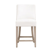 Essentials For Living Duet Counter Stool ~ LiveSmart Peyton-Pearl, Performance Bisque French Linen With Natural Gray Ash Frame