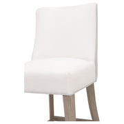 Essentials For Living Duet Counter Stool ~ LiveSmart Peyton-Pearl, Performance Bisque French Linen With Natural Gray Ash Frame