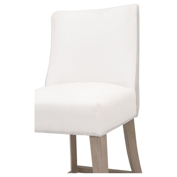 Essentials For Living Duet Counter Stool ~ LiveSmart Peyton-Pearl, Performance Bisque French Linen With Natural Gray Ash Frame