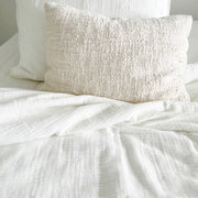 Anaya Home Easy Cotton White Gauze Quilt and Pillow Sham Set Available in Queen and King Sizes
