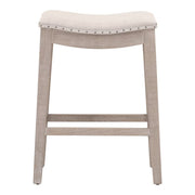 Essentials For Living Harper Counter Stool ~ Performance Bisque French Linen With Natural Gray Ash Frame