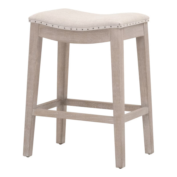 Essentials For Living Harper Counter Stool ~ Performance Bisque French Linen With Natural Gray Ash Frame